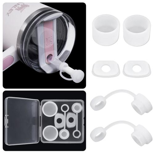 Hotanry Stanley Straw Covers and Spill Stoppers (Set of 6) for Stanley Quencher H2.0 40oz & 30oz Tumblers. Stanley Cup Accessories: Straw Cover Caps,