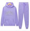 Europäische und amerikanische Herrenmode Frühling und Herbst Kapuzenpullover einfarbig Pullover-Anzug Herren Sport- und Freizeitanzug Herren-Kapuzenpullover