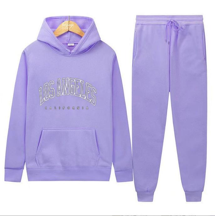 Europäische und amerikanische Herrenmode Frühling und Herbst Kapuzenpullover einfarbig Pullover-Anzug Herren Sport- und Freizeitanzug Herren-Kapuzenpullover