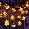 Halloween LED Pumpkin String Lights - Colorful Ghost Festive Decor