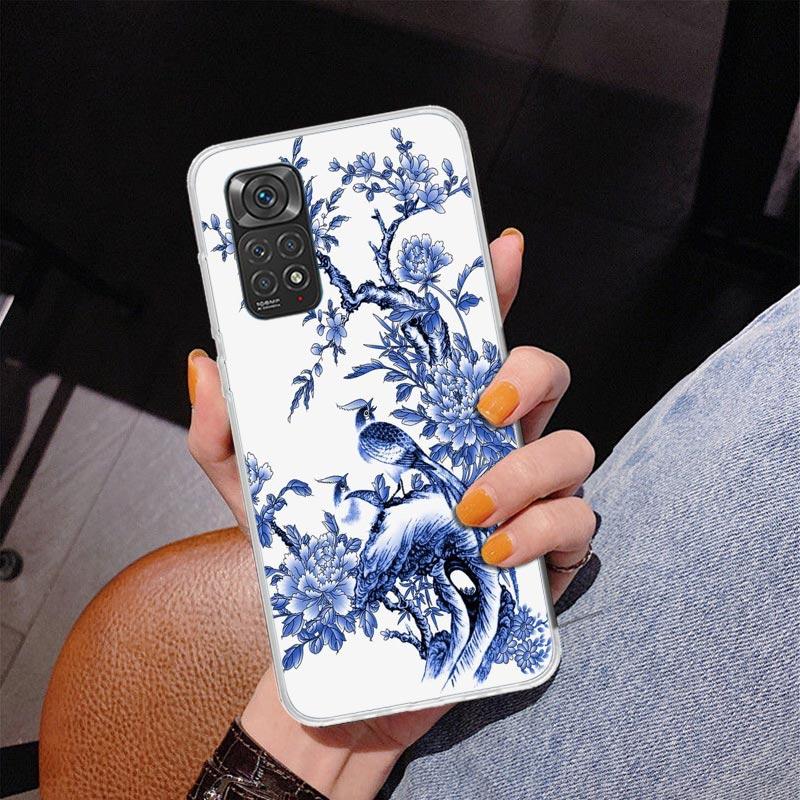 Blue And White Porcelain Phone Case For Xiaomi Redmi Note 15 14 13 12S 12 11 Pro Plus 14S 11S 11E 10 10S 11T 5G Personalized Cov