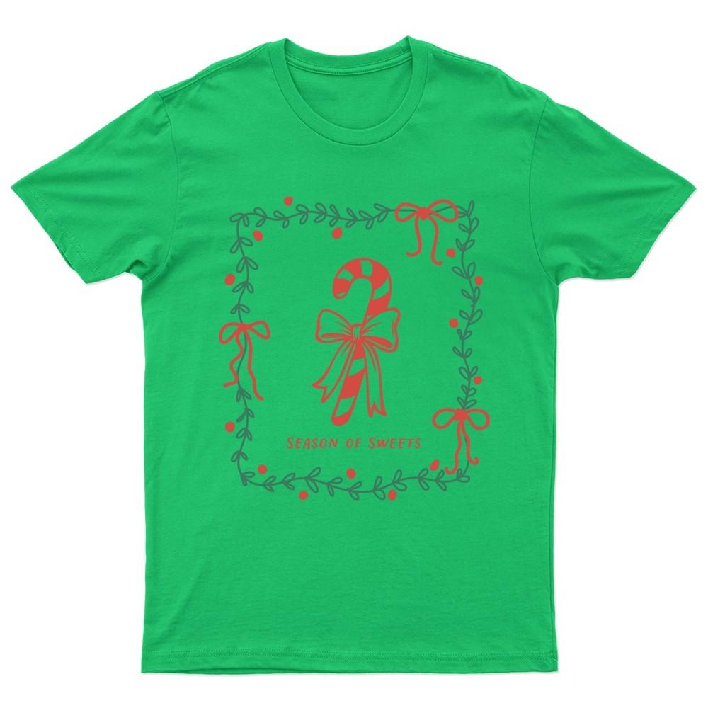 Season Of Sweets Candy Cane Christmas Holidays Unisexs Unisexs Graphic Tee S