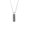 3D Titanium Steel Long Bar Men's Hip Hop Necklace - Stainless Steel Couple Pendant Jewelry