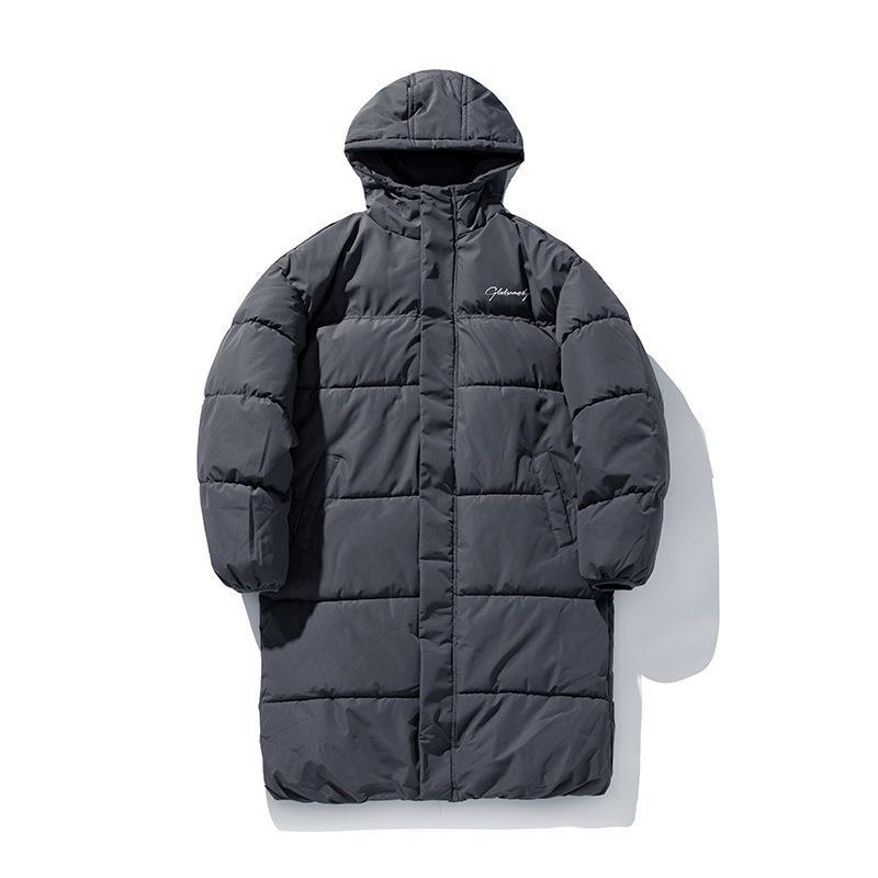 Winter Windproof Knee-Length Splash-Proof Thick Cotton Coat - Warm Casual Jacket