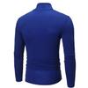 Langermet t-skjorte for menn med høy hals T-skjorter Pullover