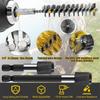 2025+ 14-Piece Bore Brush Set 1/4" Hex Shank with Extension Bar for Power Drills,Impact Drivers,Grinders (8/10/12/15/17/19 mm)