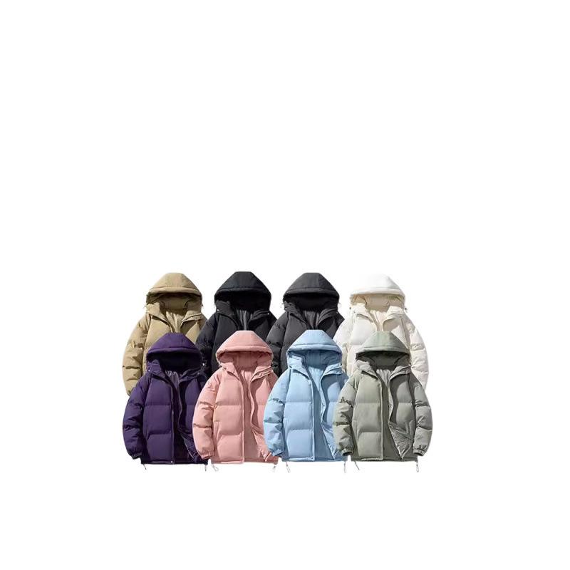 Minimalistischer Stil Herren Freizeit Baumwolljacke Einfarbig Slim-Fit Winter Täglich Warm