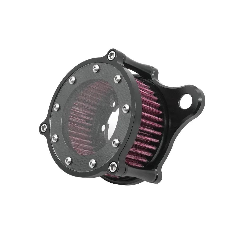 High Quality CNC Aluminum Motorcycle Air Filter Cleaner Intake System Kit for Harley XL883 1200
