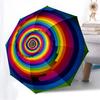 1PC Rainbow Spiral Automatic Folding Umbrella - Compact 8-Rib Design, Durable Plastic & Iron, Lightweight for Outdoor Daily Use, Festive Gift019