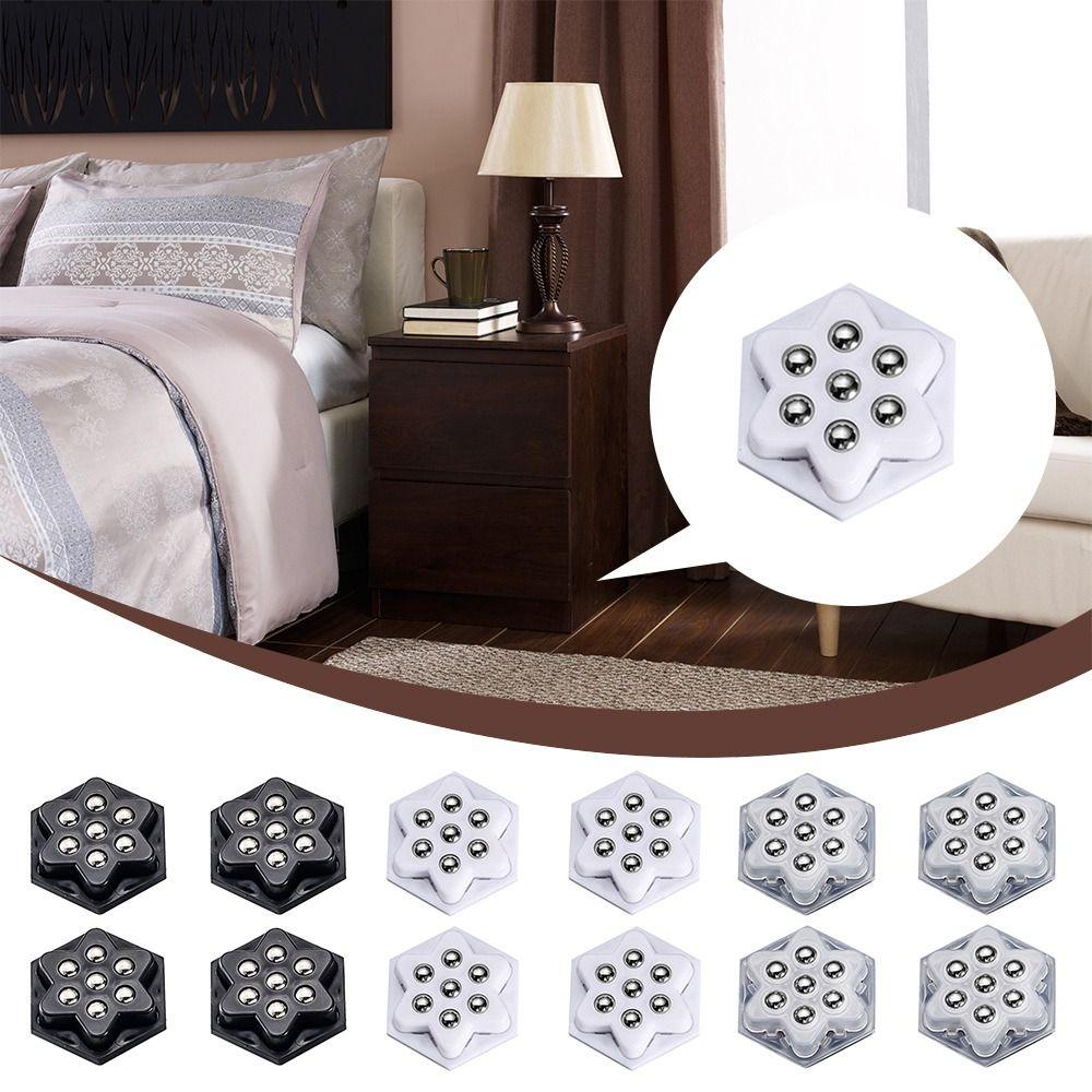 4Pcs Mute Self Adhesive Pulley Self Adhesive Furniture Casters Durable Furniture Move Accessories