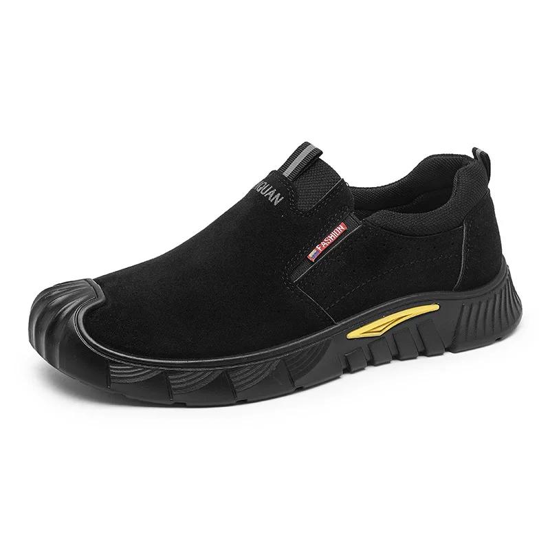 Casual Shoes for Men Fashion Breathable Men's Sneakers Outdoor Non-Slip Work Shoes Comfortable Slip On Loafers Men Driving Shoes
