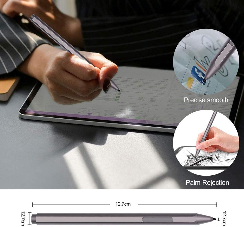 Hot Sale 1024 Pressure Sensitivity Surface Eraser & Right-Click Palm Rejection Laptop Stylus Pen for Surface Pro Go Book