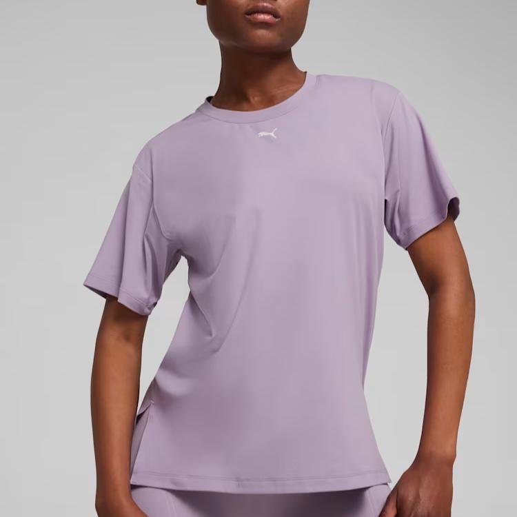 New PUMA CLOUDSPUN T Shirt Women's Light Plum 525776-30