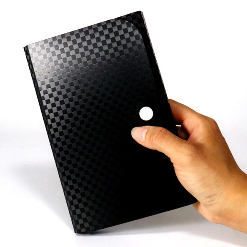 A6 Accordion Folder Expanding Receipt Folder Multi-layer File Case Button Closure with Index Stickers for Business Staff