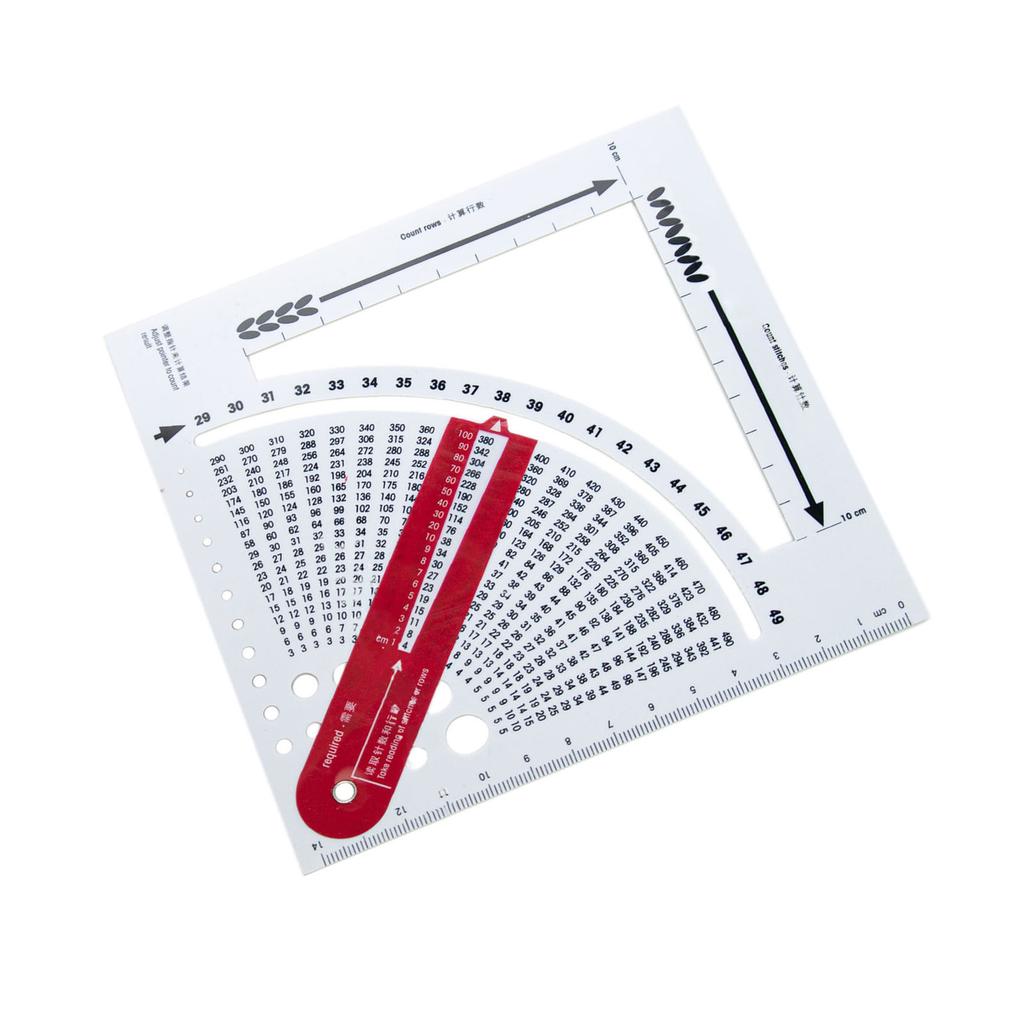 Knitting Gauge Converter Knitting Stitch Calculator Counting Frame Ruler Big Eye Needle Knitting Tool Sweater Crochet