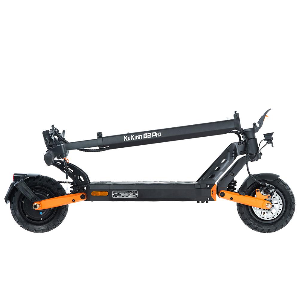 Elektrische Scooter Kukirin 10" 500W Motor Topsnelheid 25Km/h 48V 15.6AH Max Bereik 65Km Zwart G2 Pro VMP