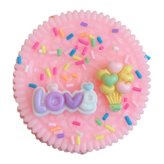 1/2Pcs Sandwich Cookie Squeeze Toy Stress Relief Biscuit Sensory Pinch Toy Kids Teens Adults Soft TPR Simulation Food Fidget Toy