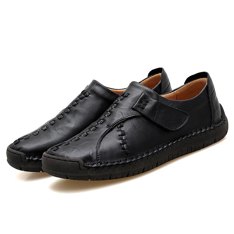 Large Size 48 Men's Shoes Handmade Casual Shoes Men's British Fashion Trendy Shoes Low Top Comfortable Business Leather Shoes