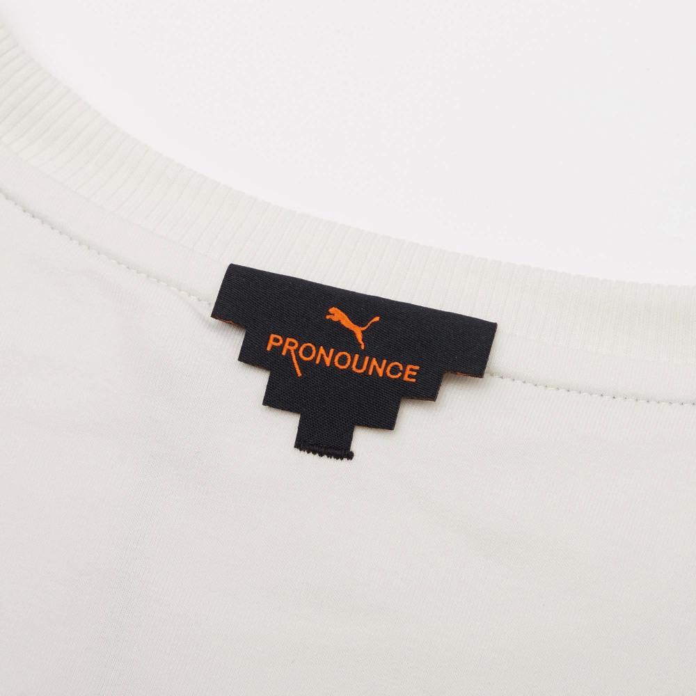 Puma X Pronounce Back Print Classic Casual Sporty Breathable Round Neck Short Sleeve Dress Women Dress Off-White 532148-93