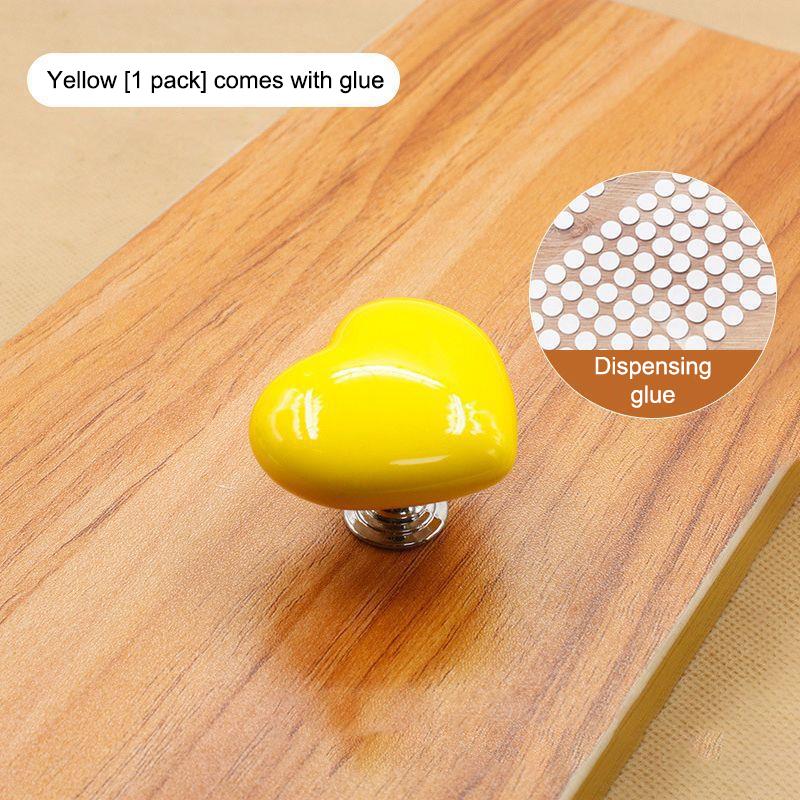 1/2Pcs Colorful Heart Shaped Toilet Press Button Water Tank Push Switch Nail Art Assistant Cabinet Door Drawer Handle