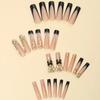 24 pcs/set Press on Nails Long Red Star Nail Girls Sexy Nail DIY Bridal Tip Daily Reusable Sexy Fake Nails Art For Women Decoration