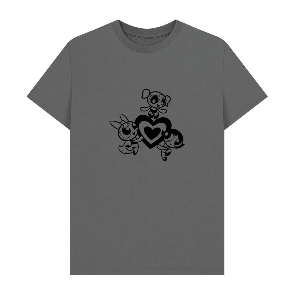 The Powerpuff Girls Unisex Adult Outline T-Shirt