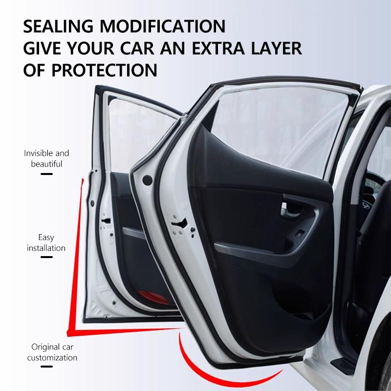 Sound Insulation Dustproof Sealing Strips For BYD Dolphin Rubber Hood Trunk Car Door A B Pillar Wear - Resistant Sealing Cotton Heat Shields 2