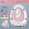 MDNG Universal Soft-Close Thickened Parent-Child V-Shape Toilet Seat