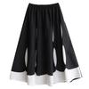 Xitao Patchwork Elastic Waist Female Skirt GYX1550