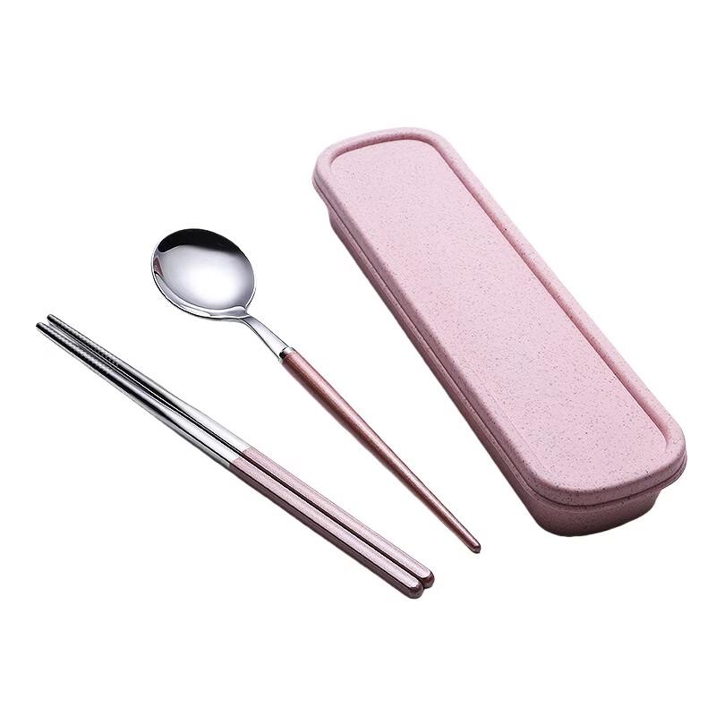 Portable 304 Stainless Steel Cutlery Set with Case