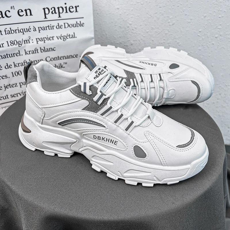 Fashion Men's Shoes Spring and Summer Canvas Breathable Casual Board Shoes Men's 2025 New Fashion Trend Low White Shoes Sneakers