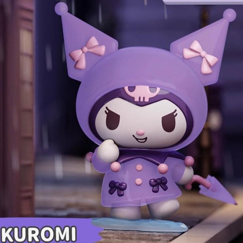 Adorable Sanrio Rainy Day Series Blind Box Figurine Featuring Kuromi And Pochacco Gifts