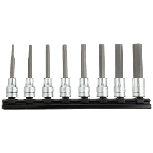 Koken 9.5mm Drive Z-EAL Hex Bit Socket Rail Set (8 Pieces) RS3010MZ8L75
