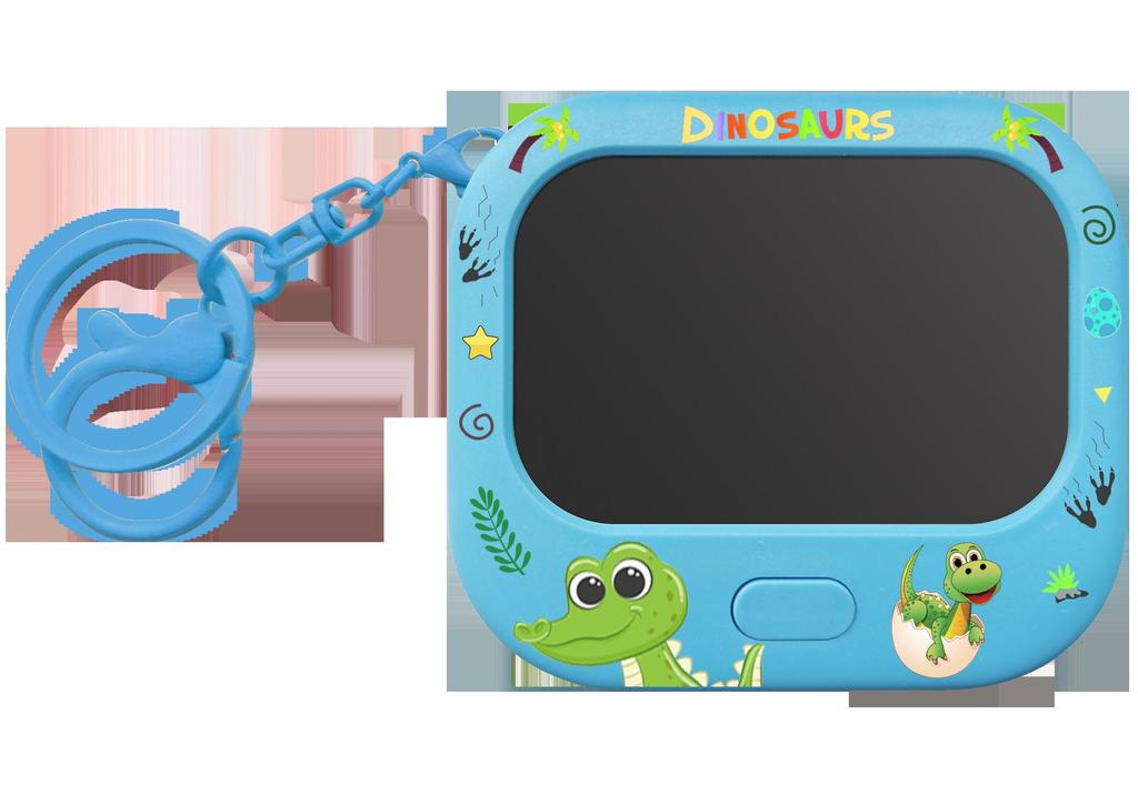 LCD Kids' Mini Doodle Drawing Board Keychain - Portable Electronic Handwriting and Painting Board Pendant Gift.