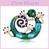 Alloy Animal Lizard Brooch Pin With Vintage Style For Men And Women