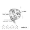LIKGREAT Vintage Pentacles Seal Solomon Rings Retro Massive Male Finger Ring Stainless Steel Punk Amulet Jewelry for Women