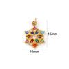 1 Pc 304 Stainless Steel & Cubic Zirconia Christmas Charms Glove Santa Claus Christmas Tree Pendants For Keychains Necklace DIY