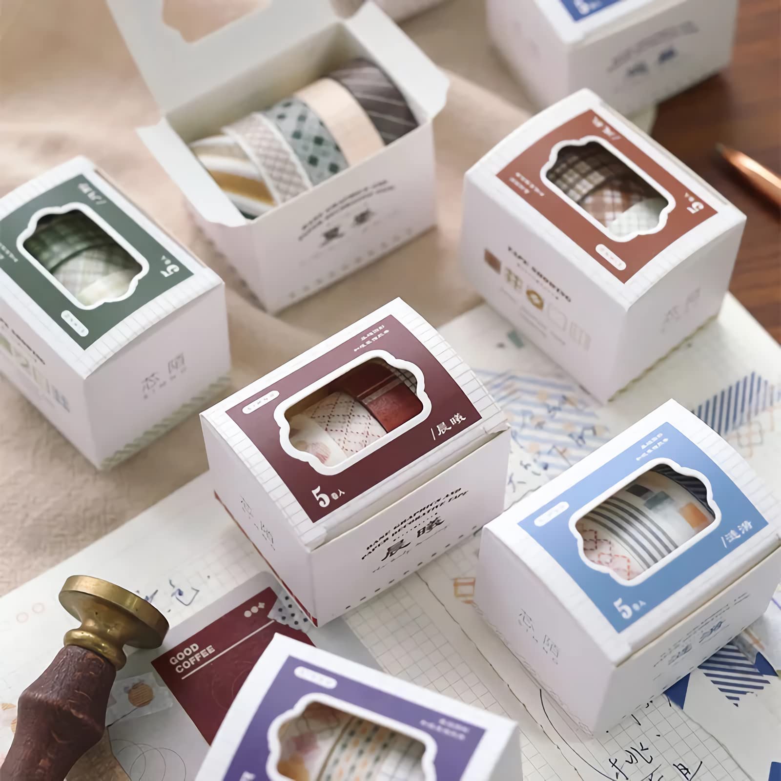 

PBM set of colorful masking tape with designs to suit any season or mood 40-roll