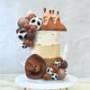 Westernový kovbojský klobouk Chlapecký narozeninový dort Dekorace Oh Baby Brown Boty s kovbojským kloboukem Dekorace dortů Babyshower Party Cake Toppers