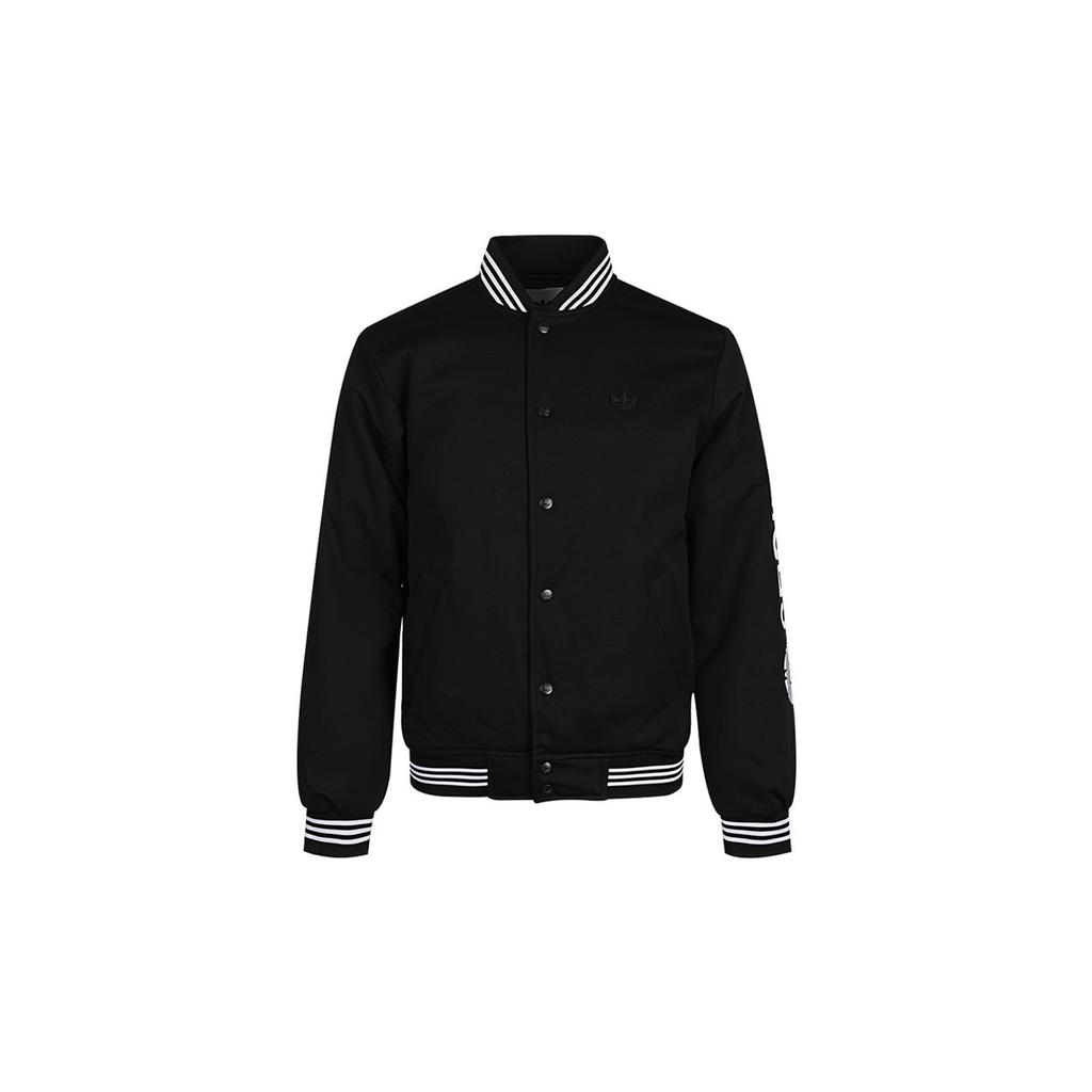 Adidas Originals Varsity Bomber Casual Jacket Men Outerwear Black GE1340