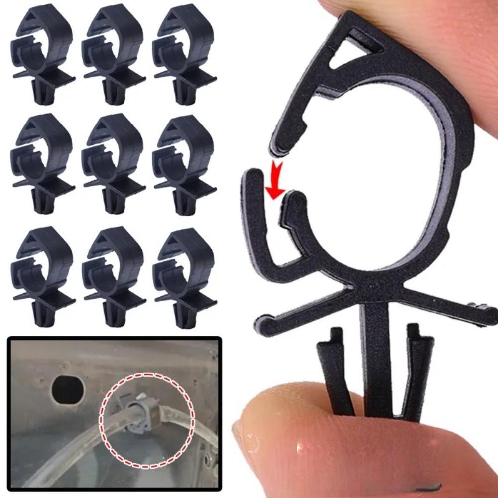 Universal Auto Car Wire Harness Fixing Clip Black Polypropylene Cable Loom Routing Fastener Retainer Engine Bay Electrical Fixer