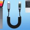100W Super Fast Charging USB C Cable Twist Without Cord Safe Efficient Charging Digital Power Monitors for Electronics