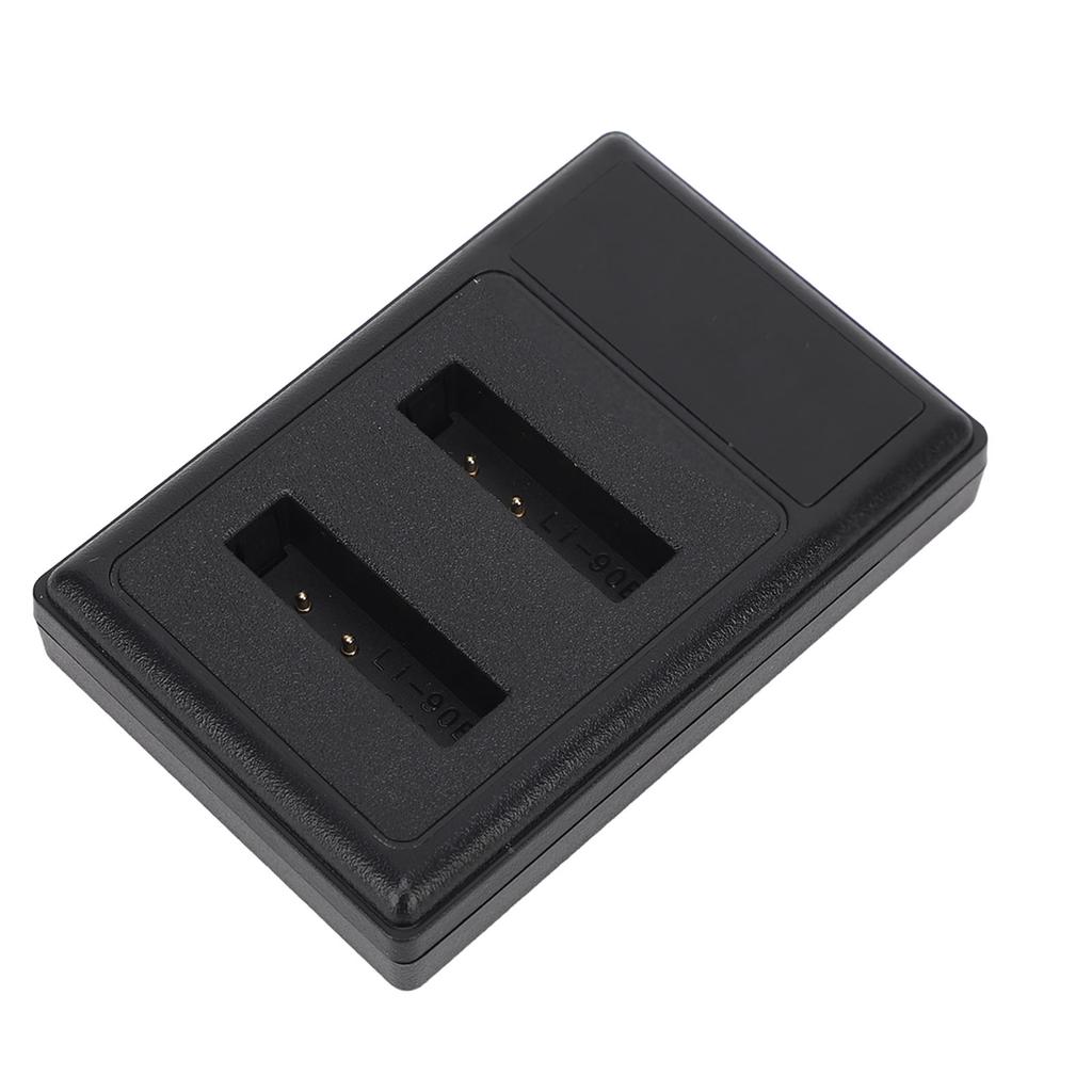 LI 90B Ładowarka do baterii aparatu LCD 5V 2A Podwójna ładowarka USB Obsługa wyświetlania poziomu baterii