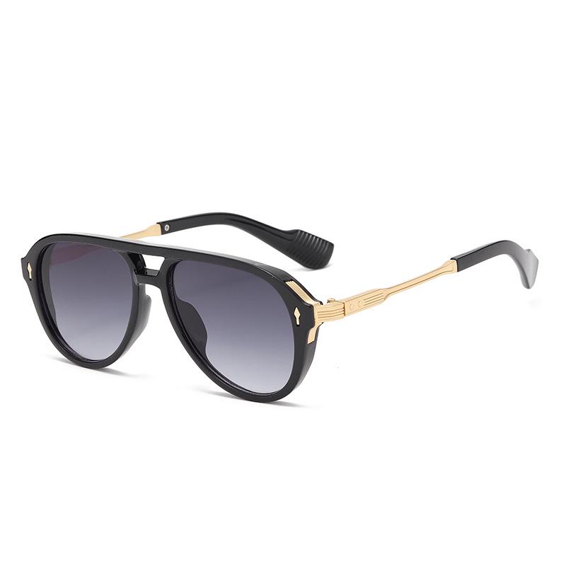 

European Aviator Frog Sunglasses: Trendy Retro Glasses for Men s Outdoor Driving Regular