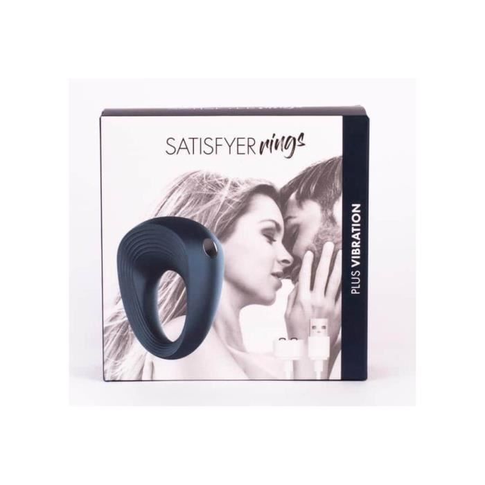 Cockring Vibrant - SATISFYER - Plus - 5.5cm hauteur - 2.5cm diamètre - 10 vibrations