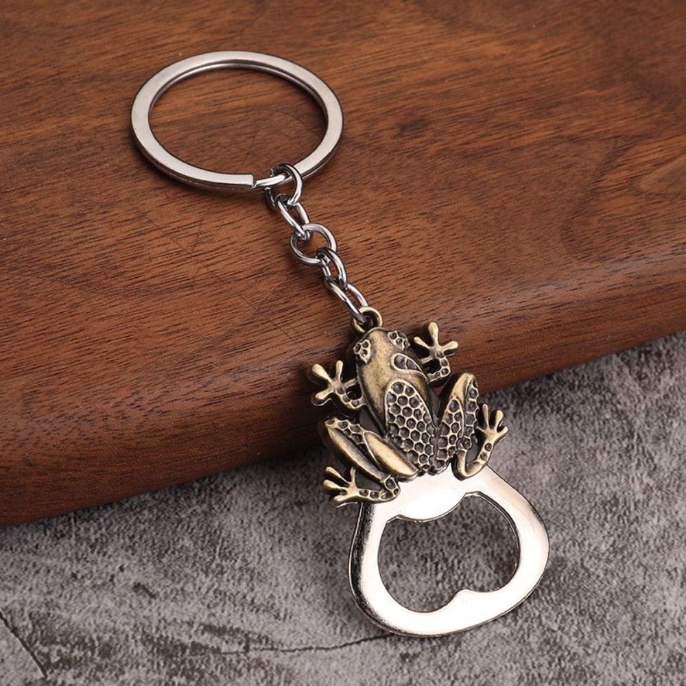 Frog Wolf Metal Lion Keyring Bronze Color Beer Opener Keychain Turtle Bottle Opener Party Favor