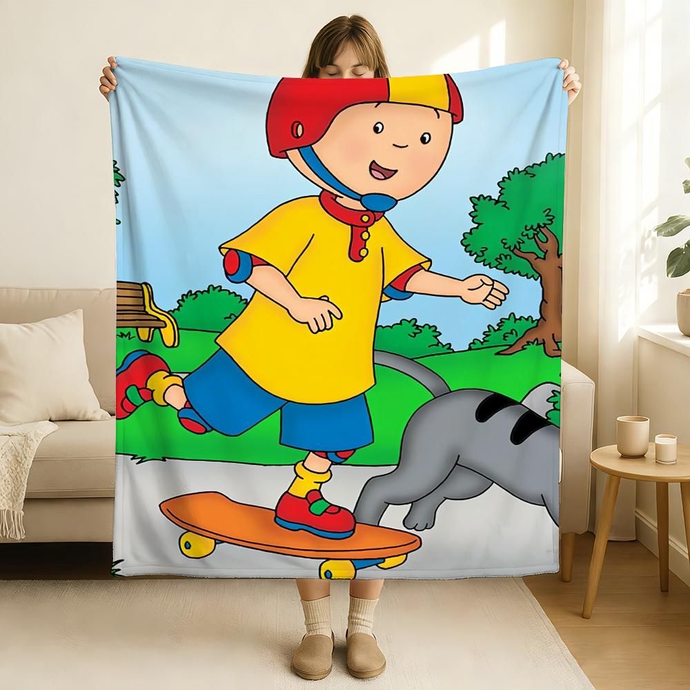Cartoon Baby Friend C Caillou Blanket Soft and Skin Friendly For Couch Bed Napping Bedspread All Seasons Comforter