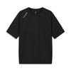 Outdoor CF Quick-Dry Cool Anti-Ultraviolet Round Neck Short Sleeve T-Shirt Unisex Tops Black ATSW409-4