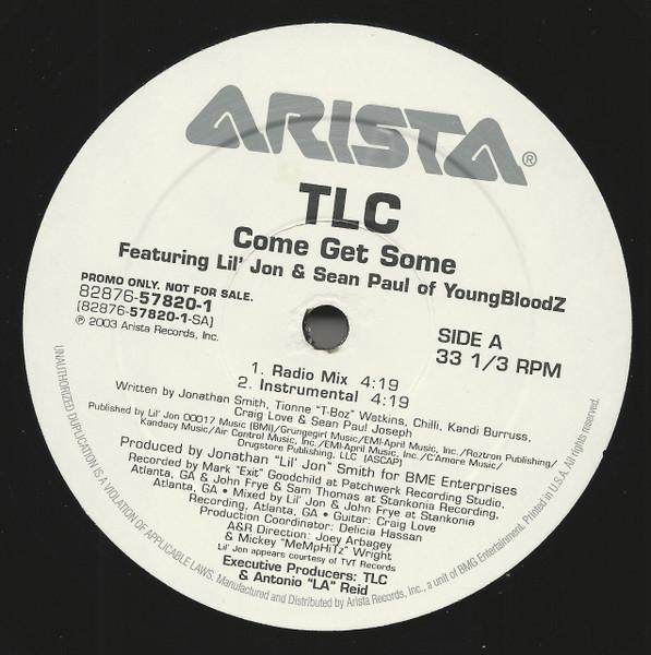 LP Record TLC LIL JON SEAN PAUL Come Get Some 82876578201PROM 2003 US Rap HipHopRB Used