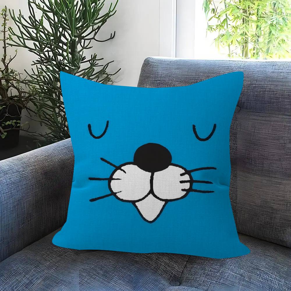 Cartoon Anime BBonobono  Pillow Cushion Cover Pillowcase Living Room Sofa Home Decor Customized
